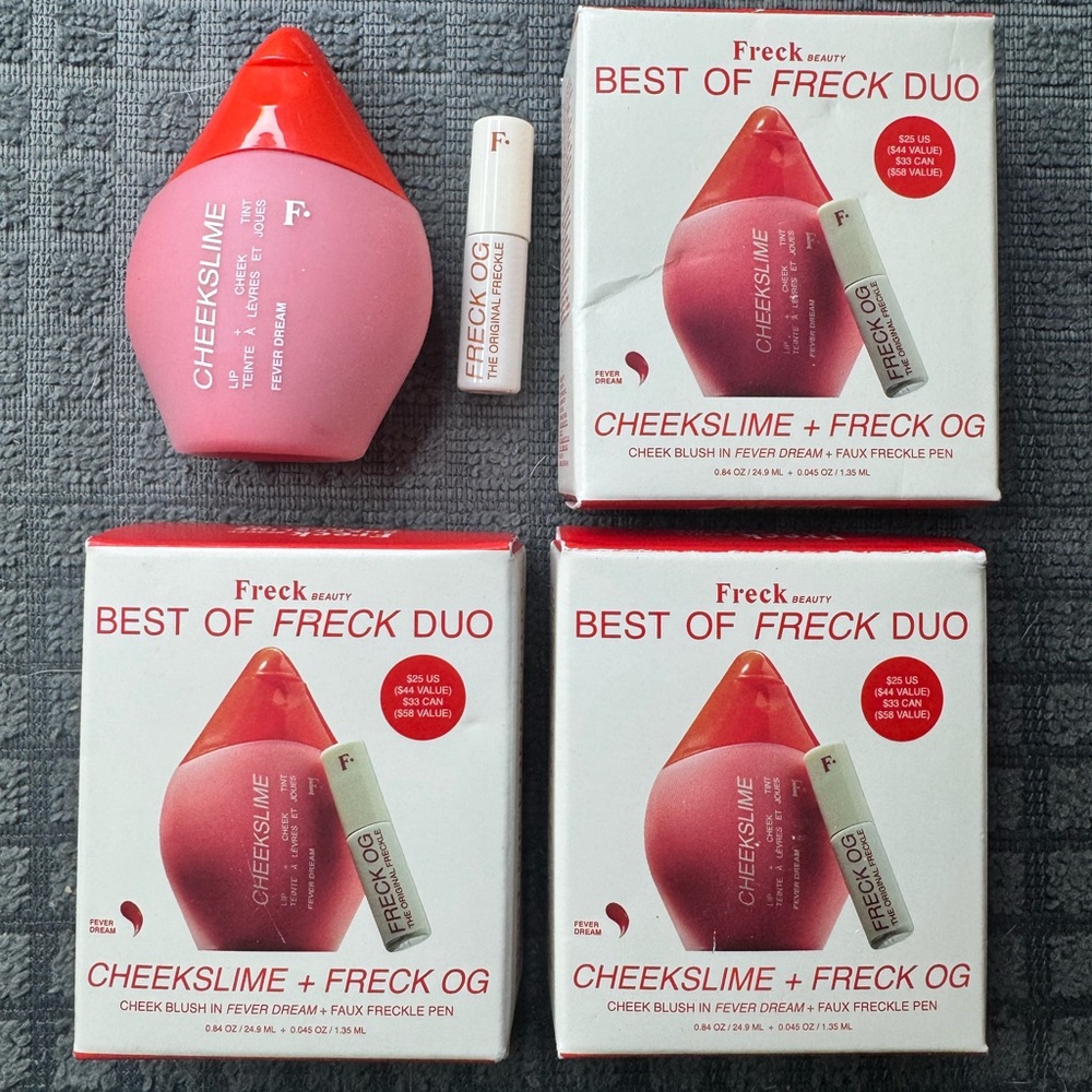 Freck Beauty Cheekslime and Freck OG Set in Red and White